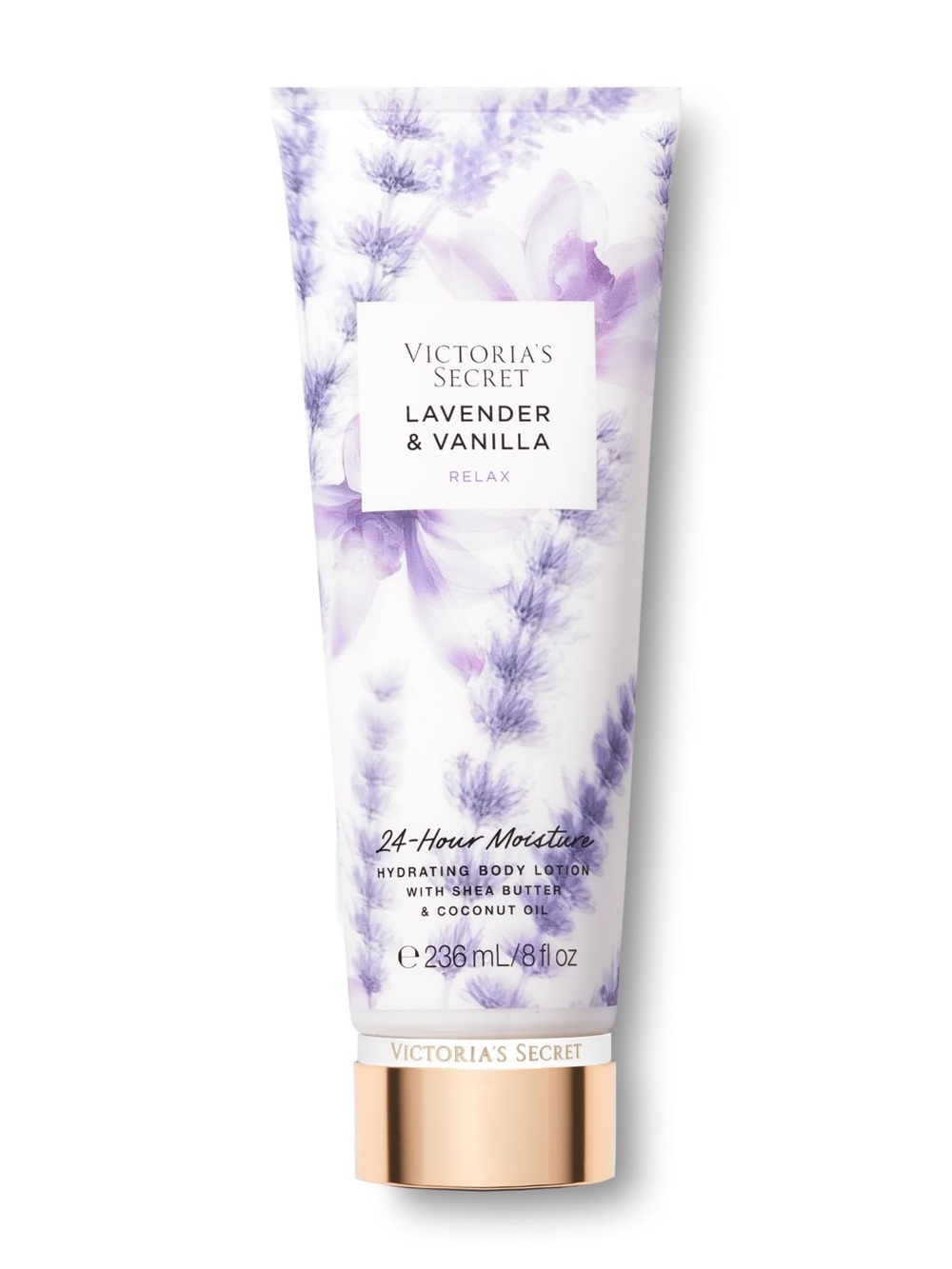 NWT Victoria's Secret Lavender Vanilla Relax Hydrating Body Lotion Shea Butter